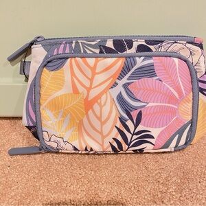 Vera Bradley Lighten Up Compact Organizer “Palm Floral”. NWT
